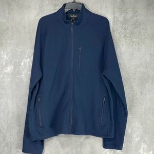 Tailor Vintage Navy Waffle Navy Bonded Fleece Full